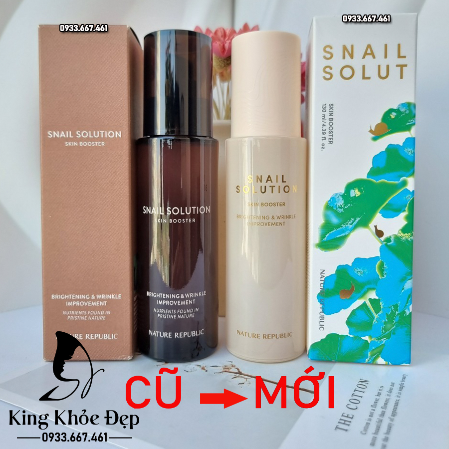 Sữa Dưỡng Nature Republic Snail Solution Emulsion