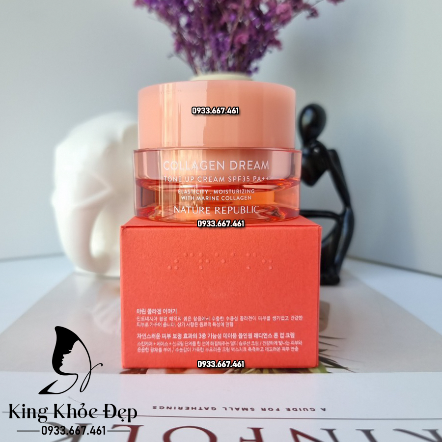 Kem Dưỡng Da Nature Republic Collagen Dream Tone Up Cream SPF/35+++