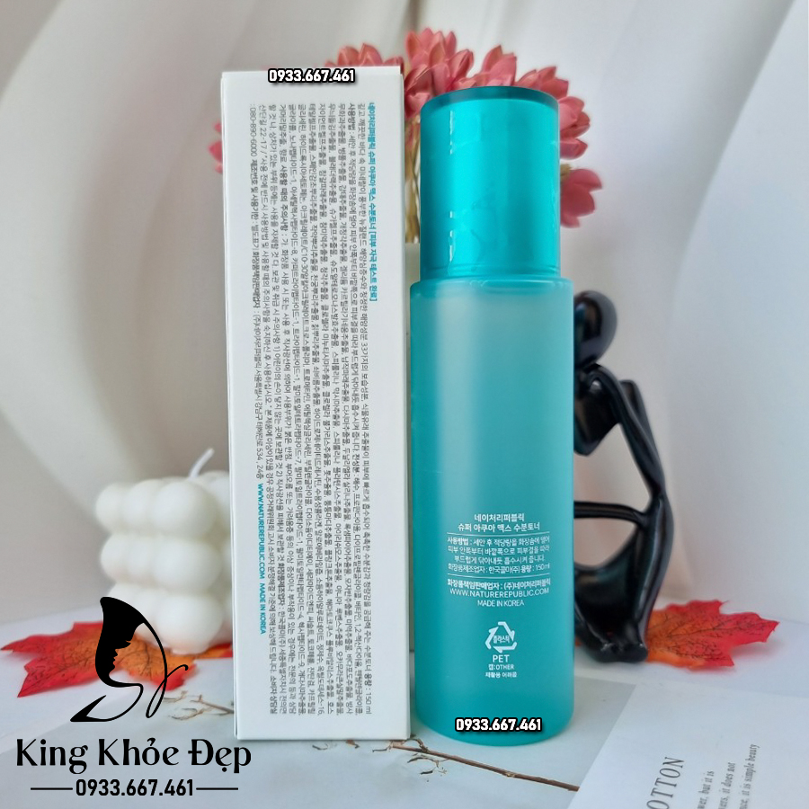 Nước Cân Bằng Nature Republic Aqua Super Aqua Max Watery Toner