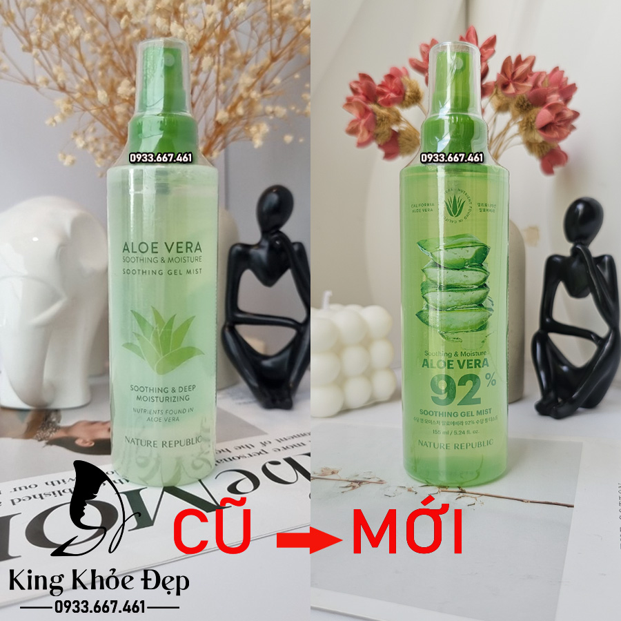Xịt Khoáng Nature Republic Aloe Vera Soothing Gel Mist