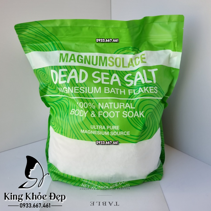 Muối tắm Magiê biển chết - Bí quyết thư giãn và phục hồi - Dead Sea Salt Magnesium Bath Flakes 4.5kg