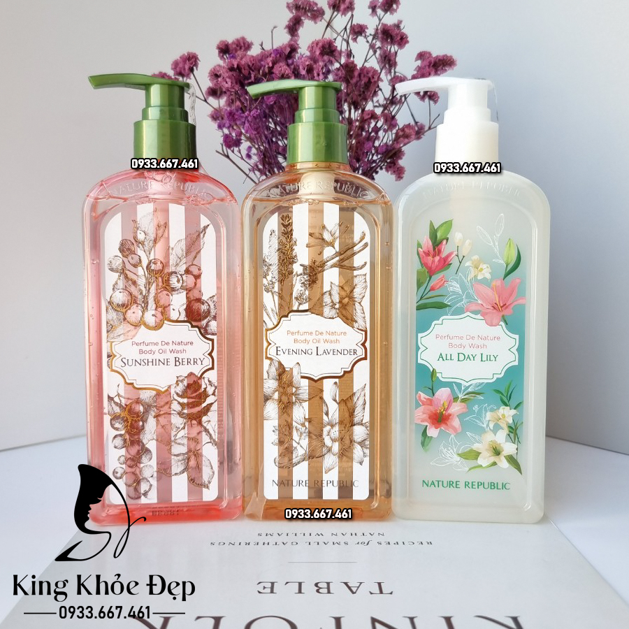 Sữa tắm Nature Republic Perfume De Nature Body Oil Wash 345ml