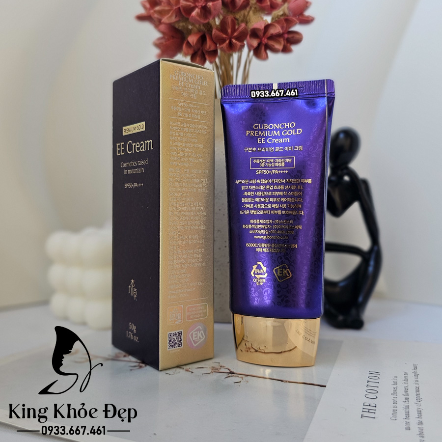 Kem Chống Nắng Guboncho Premium Gold EE Cream 50ml – Chống Nắng Kết Hợp Dưỡng Da & Nâng Tone Nhẹ