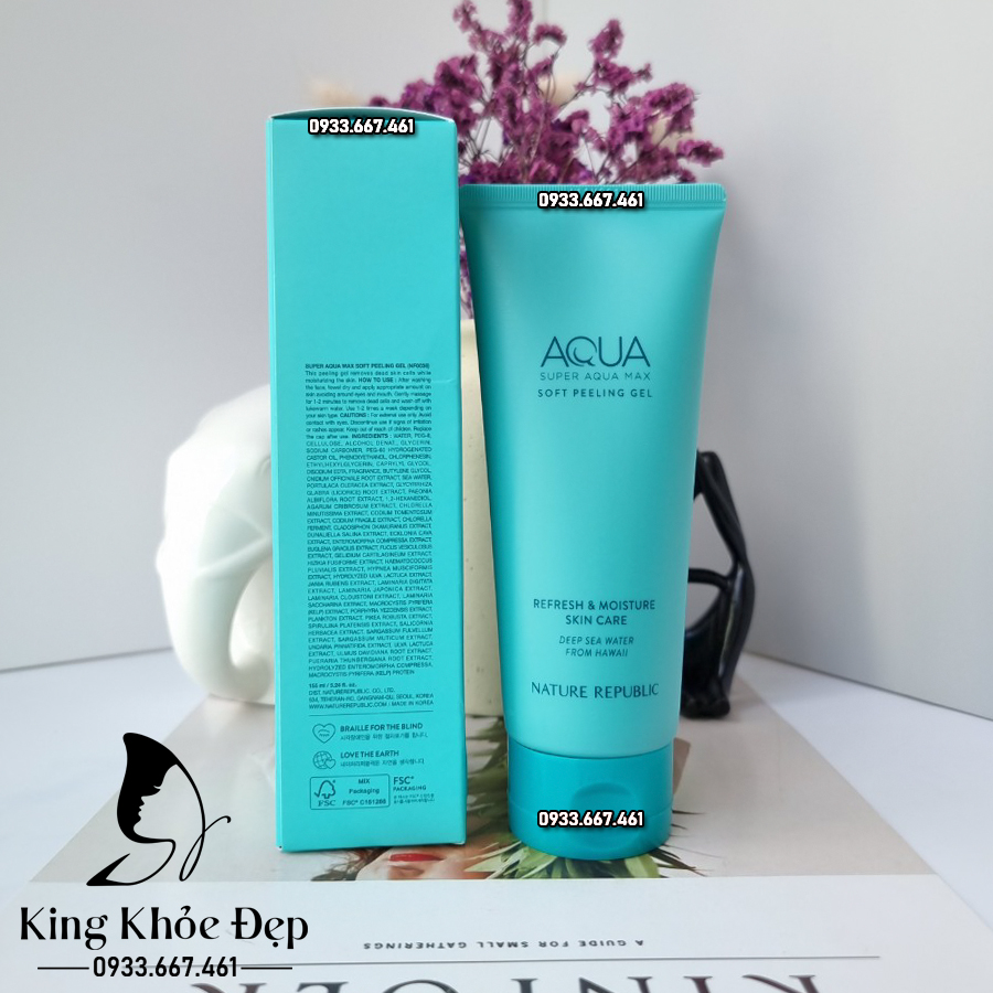 Tẩy Tế Bào Chết Nature Republic Aqua Super Aqua Max Soft Peeling Gel