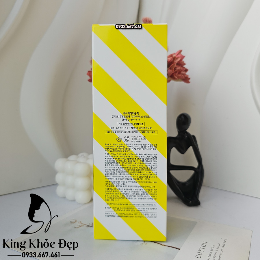 Kem Chống Nắng Nature Republic California Aloe Aqua Jumbo Sunscreen SPF50+ PA+++ – Bảo Vệ Da, Cấp Ẩm Mạnh Mẽ