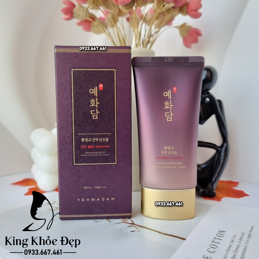 Kem Chống Nắng Yehwadam Hwansaenggo Serum Infused Sun Cream 50ml – Chống Nắng Kết Hợp Dưỡng Da Cao Cấp
