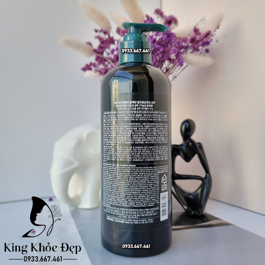 Dầu Gội Nature Republic Black Bean Anti Hair Loss Shampoo 520ml