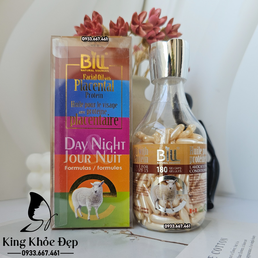 Viên Bôi Nhau Thai Cừu Bơ & Vitamin E 180 Viên SPF15 Chính Hãng Bill Natural Sources – Serum Viên Dưỡng Ẩm Sâu & Bảo Vệ Da