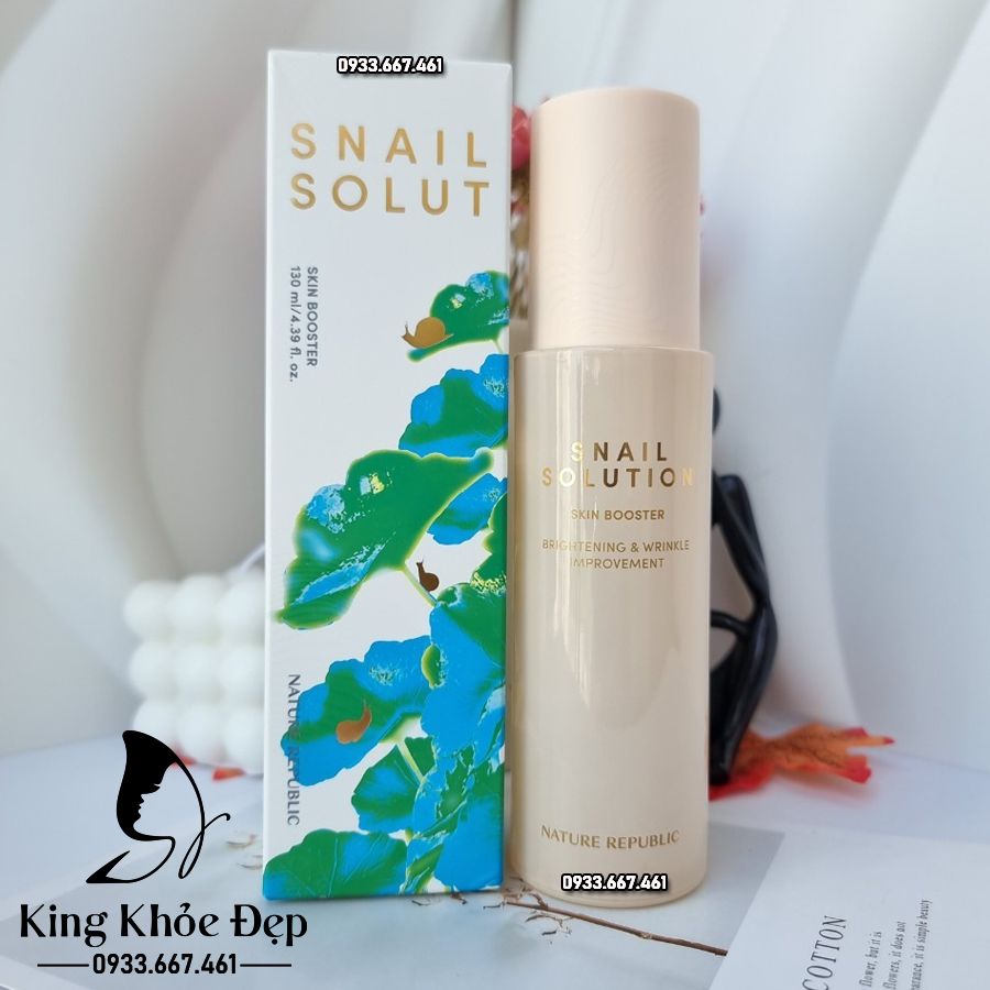Nước Cân Bằng Nature Republic Snail Solution Skin Booster