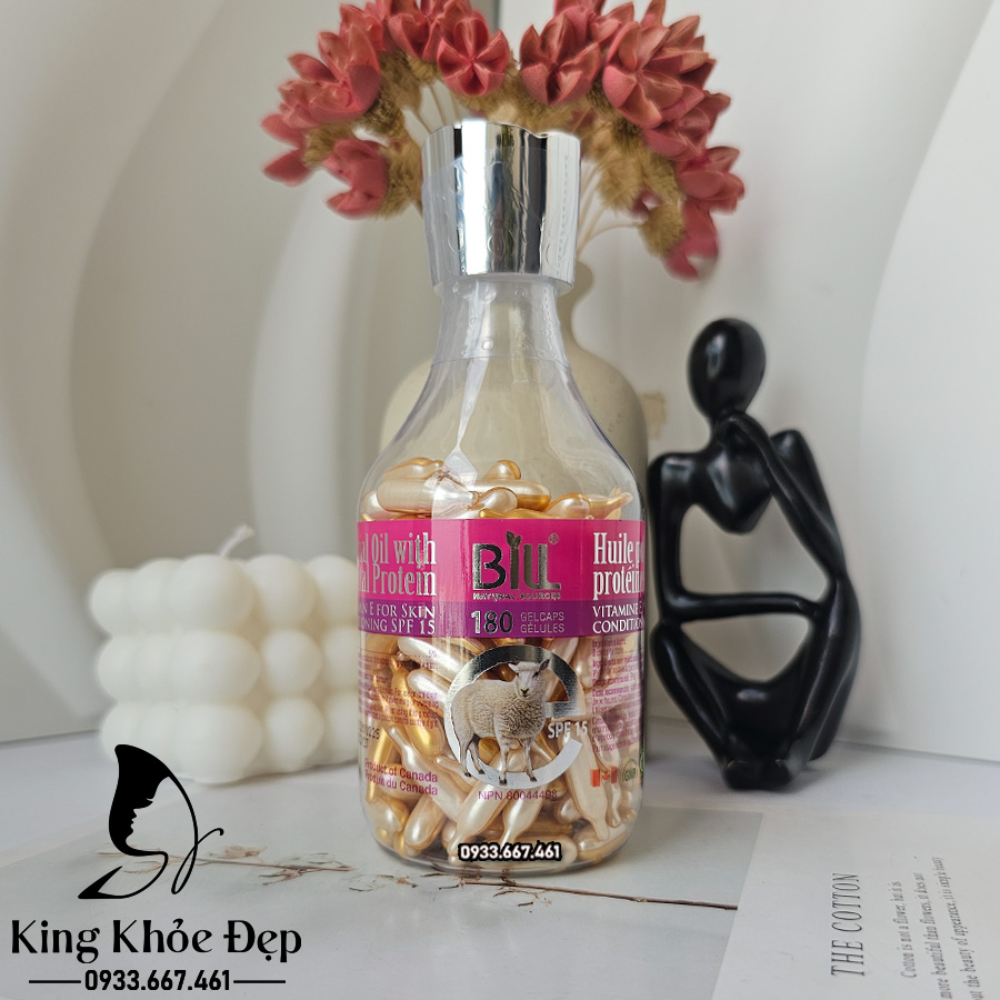 Viên Bôi Dưỡng Da Nhau Thai Cừu & Vitamin E 180 Viên SPF15 Chính Hãng Bill Natural Sources – Serum Viên Dưỡng Ẩm & Bảo Vệ Da