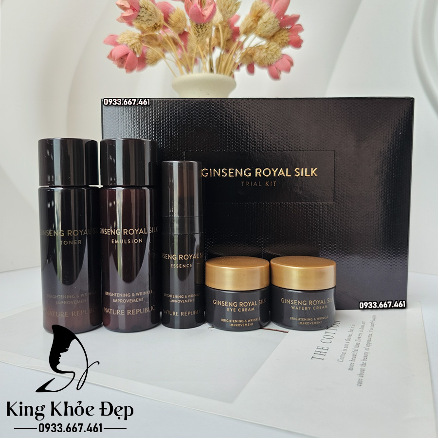 Bộ Dưỡng Da Nature Republic Ginseng Royal Silk Trial Kit