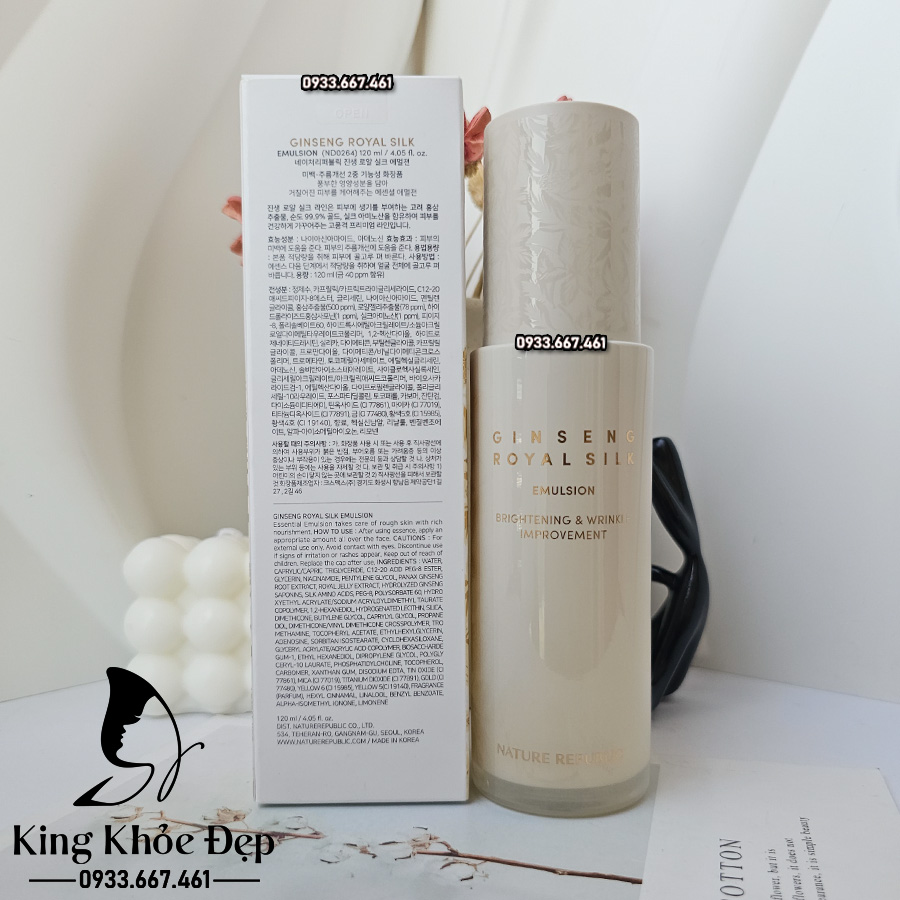 Sữa Dưỡng Nature Republic Ginseng Royal Silk Emulsion