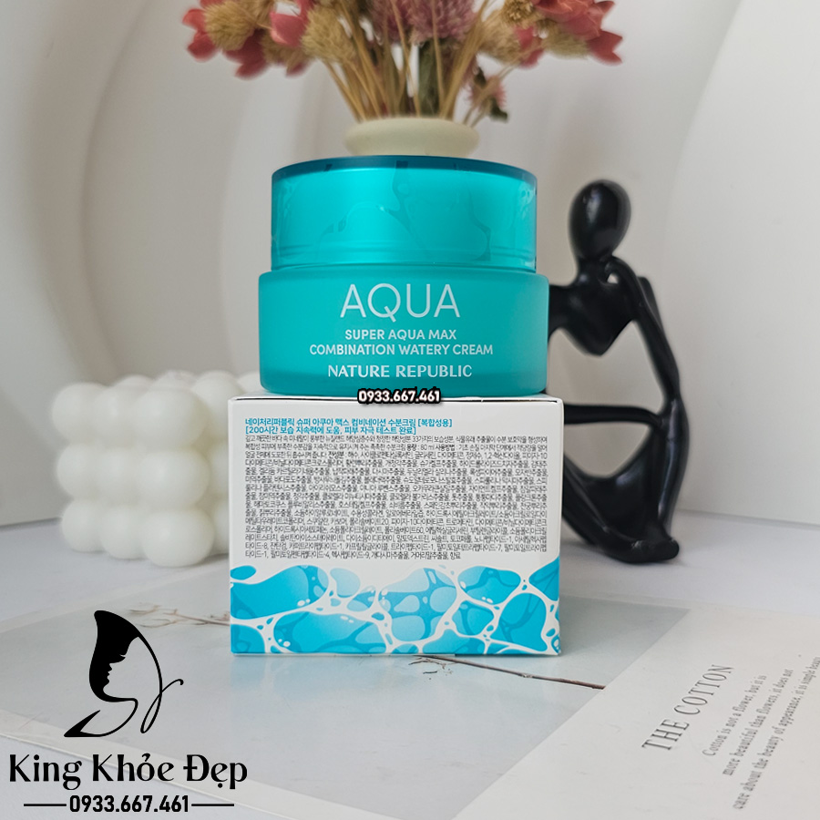 Kem Dưỡng Da Aqua Super Aqua Max Combination Watery Cream 80ml – Cấp Ẩm Dịu Mát, Căng Bóng Chuẩn Da Hàn