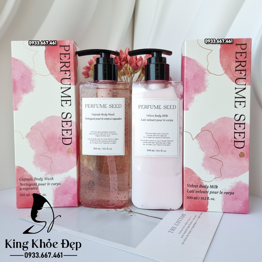 Sữa Dưỡng Thể The Face Shop Perfume Seed Velvet Body Milk 300ml – Dưỡng Da Mịn Màng & Hương Thơm Quyến Rũ