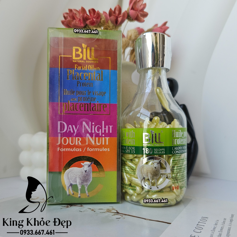 Viên Bôi Dưỡng Da Nhau Thai Cừu Nha Đam Và Vitamin E 180 Viên (Chống Nắng SPF/15)