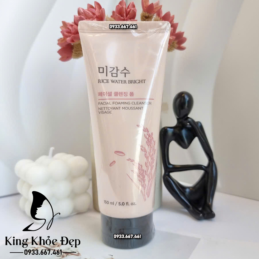 Sữa Rửa Mặt Rice Water Bright Facial Foam Cleanser 150ml – Sạch Sâu & Sáng Da Tự Nhiên