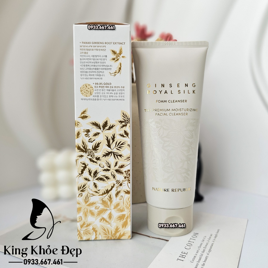 Sửa Rửa Mặt Nature Republic Ginseng Royal Silk Foam Cleanser