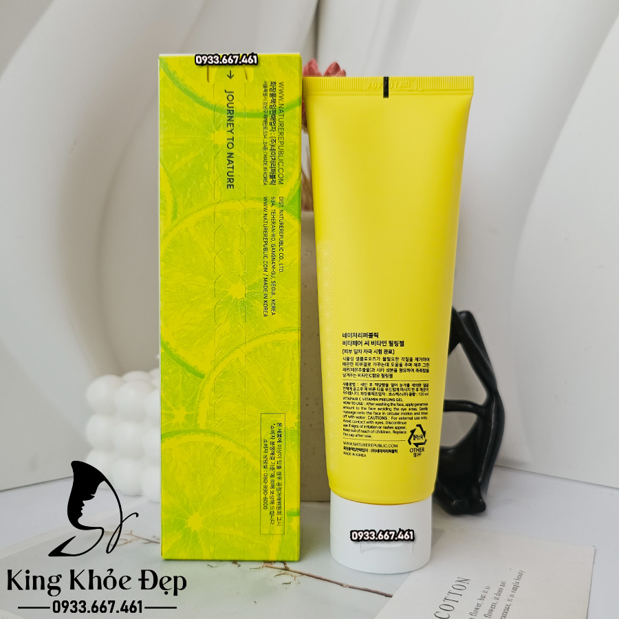 Tẩy Tế Bào Chết Nature Republic Vitapair C Vitamin Peeling Gel – Da Sáng Mịn Tức Thì Với Vitamin C Tự Nhiên
