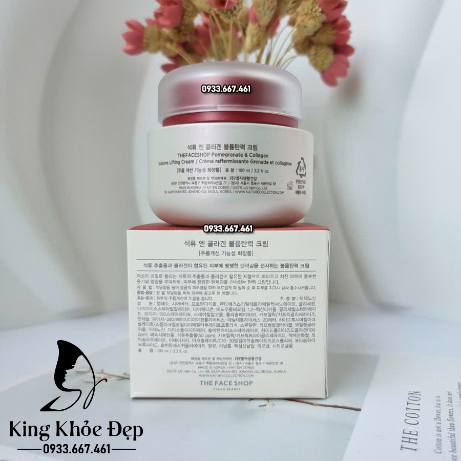 Kem Dưỡng Da Pomegranate Và Collagen Volume Lifting Cream 100ml