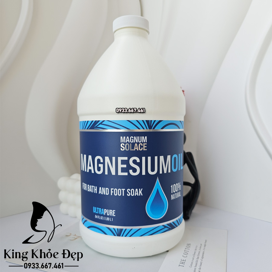 Dầu Magiê Magnesium Oil Magnum Solace 1892 ml (64 oz)