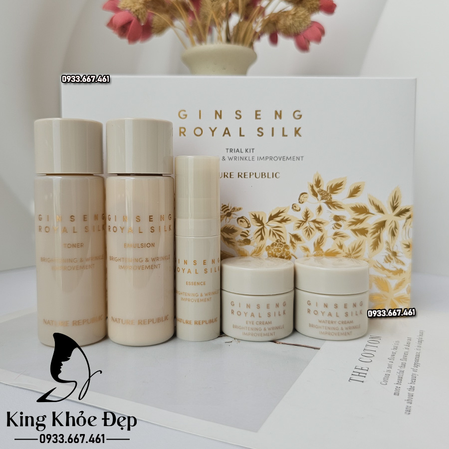 Bộ Dưỡng Da Nature Republic Ginseng Royal Silk Set