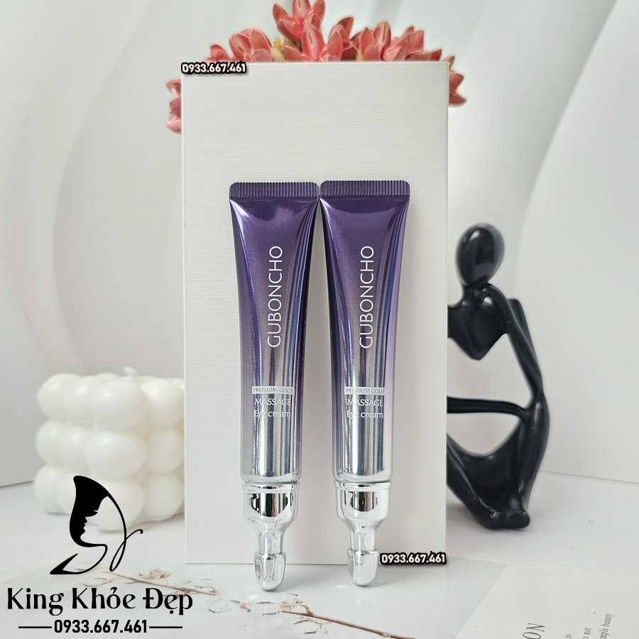 Kem Dưỡng Mắt Guboncho Premium Gold Massage Eye Cream 1+1 – Giảm Thâm, Xóa Nhăn, Săn Chắc Vùng Da Mắt