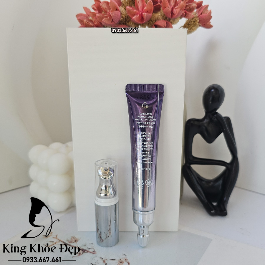 Kem Dưỡng Mắt Guboncho Premium Gold Massage Eye Cream – Giảm Thâm, Xóa Nhăn, Săn Chắc Vùng Da Mắt
