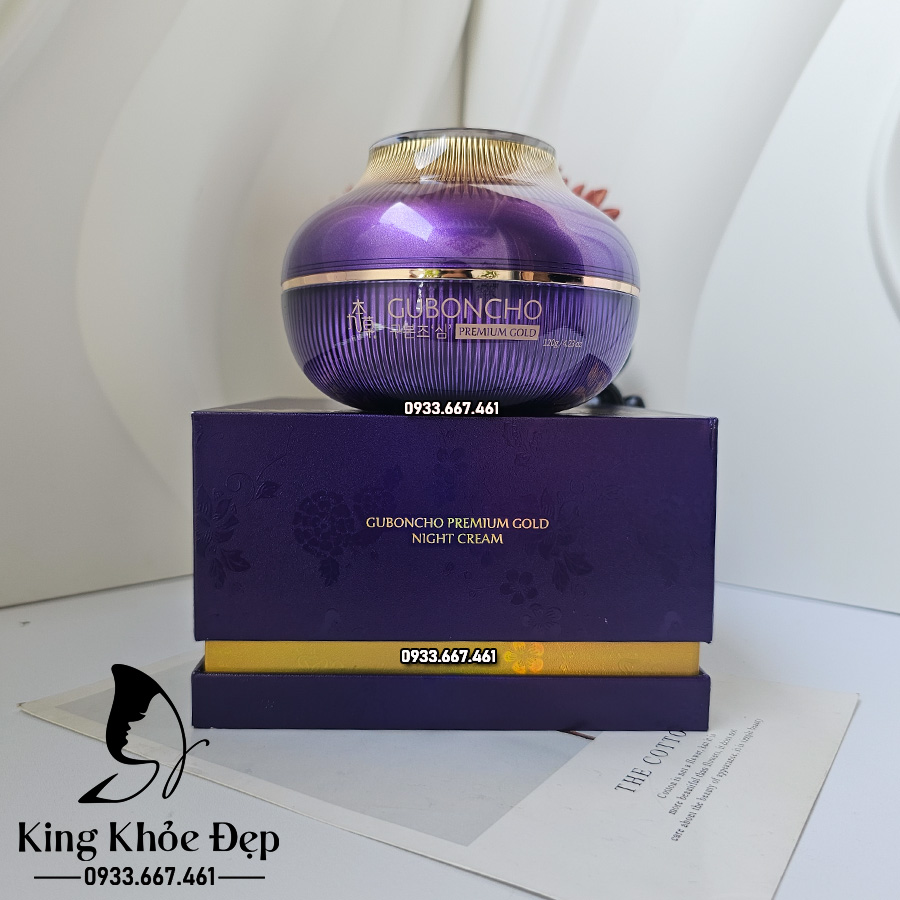 Kem Ban Đêm Guboncho Premium Gold Night Cream 120g – Kem Dưỡng Da Ban Đêm Cao Cấp Hàn Quốc