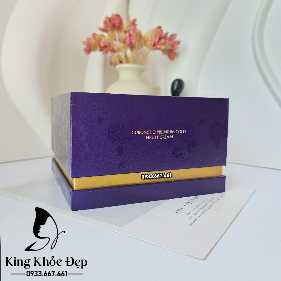 Kem Ban Đêm Guboncho Premium Gold Night Cream 120g – Kem Dưỡng Da Ban Đêm Cao Cấp Hàn Quốc