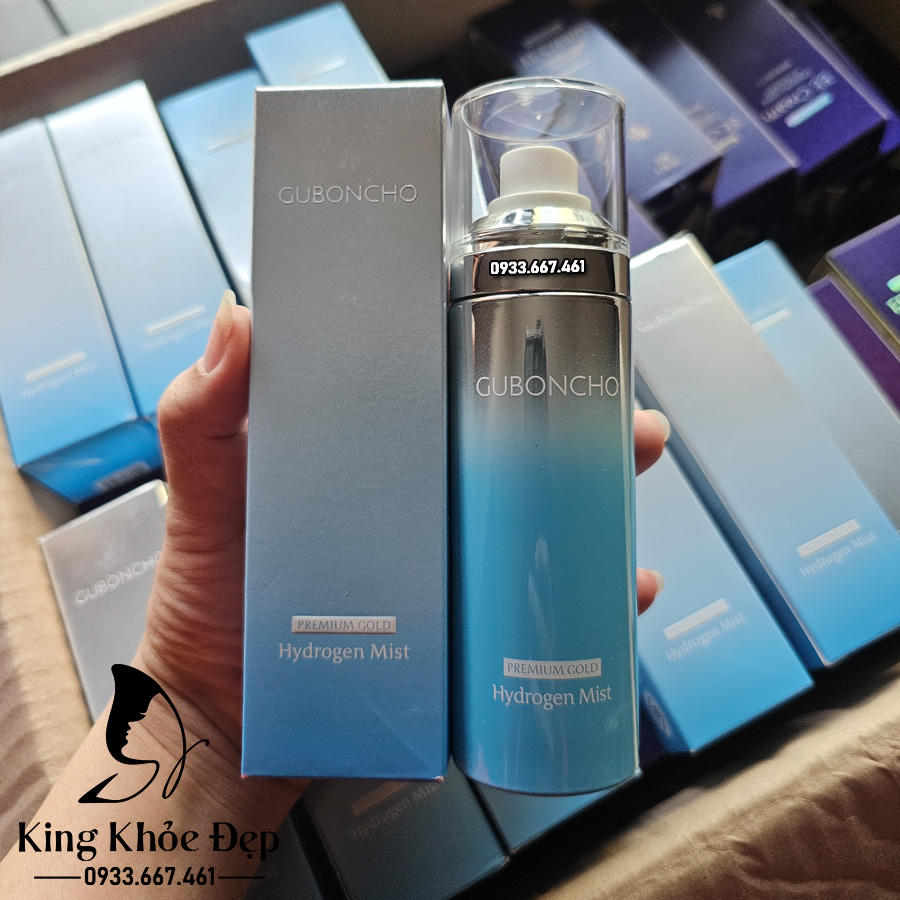 Xịt Khoáng Guboncho Premium Gold Hydrogen Mist 100ml – Cấp Ẩm Tức Thì & Làm Dịu Da