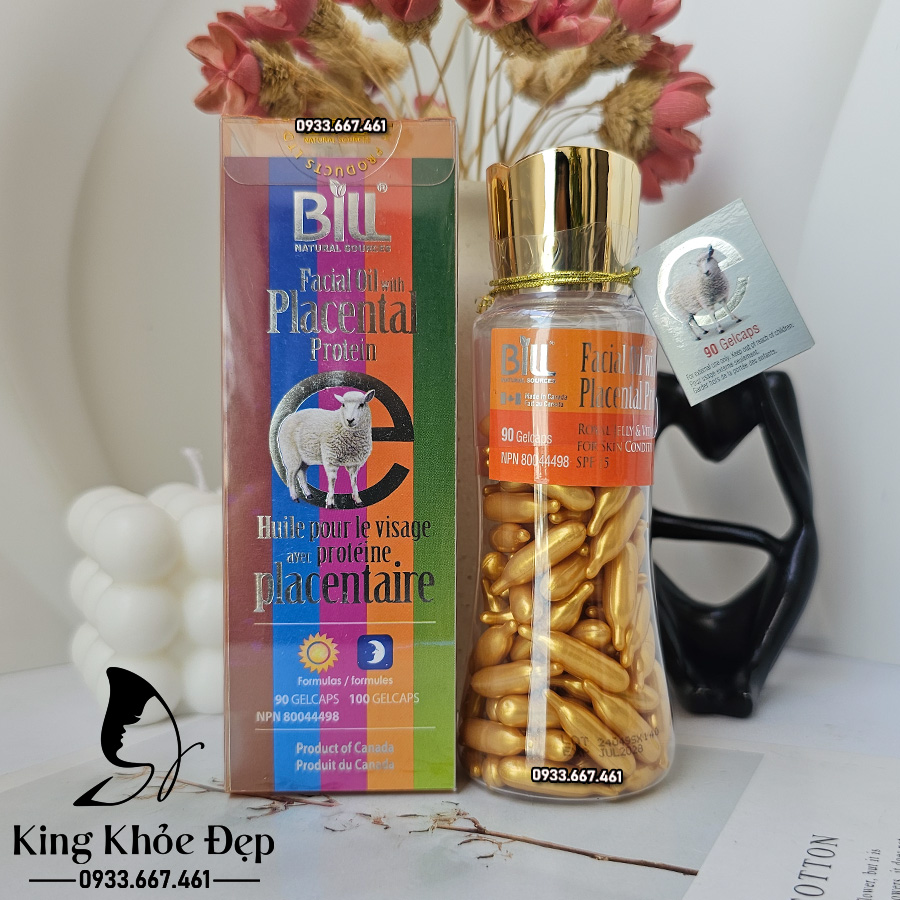 Viên Bôi Dưỡng Da Nhau Thai Cừu Sữa Ong Chúa Và Vitamin E 10 Viên (Chống Nắng SPF/15) 