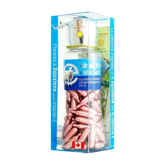 Viên Bôi Dưỡng Da Nhau Thai Cừu Dầu Gan Cá Mập Và Vitamin E 90 Viên (Chống Nắng SPF/15)