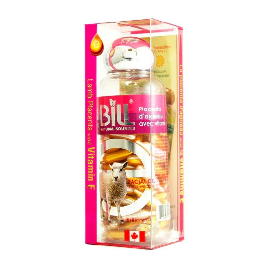 Viên Bôi Dưỡng Da Nhau Thai Cừu & Vitamin E 100 Viên Chính Hãng Bill Natural Sources – Serum Viên Cấp Ẩm & Chống Lão Hóa