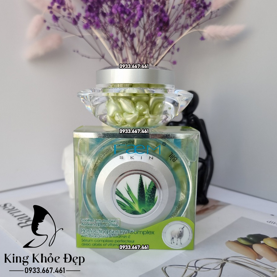 Viên Bôi Nhau Thai Cừu Nha Đam Perfecting Serum Complex 50 Viên Chính Hãng Bill Natural Sources – Dưỡng Ẩm Sâu & Phục Hồi Da Mịn Màng