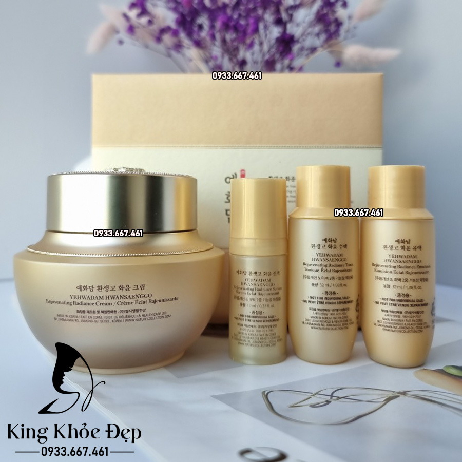 Bộ Dưỡng Trắng Da Yehwadam Hwansaenggo Rejuvenating Radiance Cream