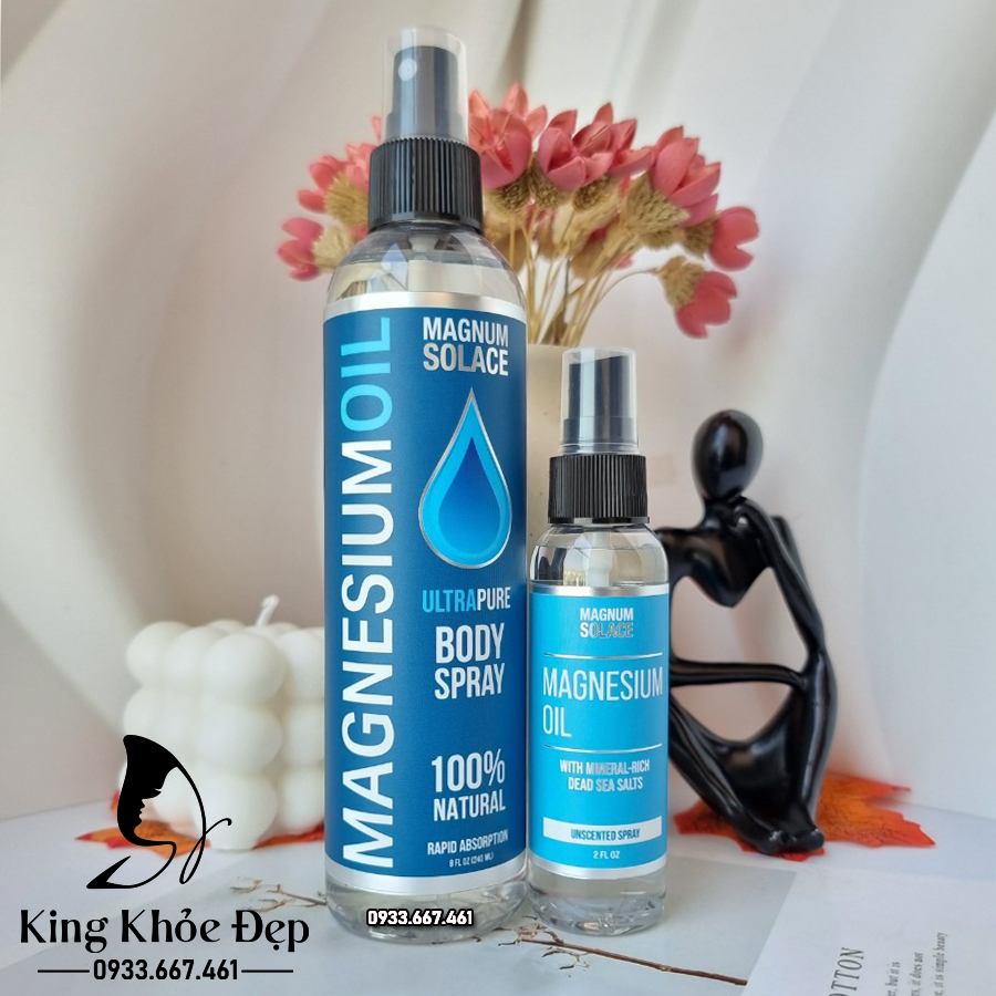 Dầu Magiê - Dead Sea Magnesium Oil - chai lớn 240 ml (8 oz)