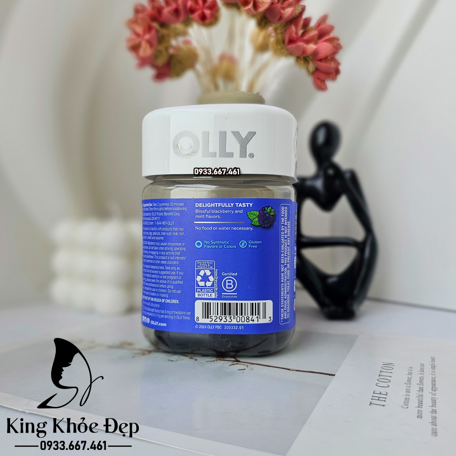 Kẹo Ngủ Olly Sleep Extra Strength 5MG 50 Viên – Giải Pháp Hỗ Trợ Giấc Ngủ Nhanh & Sâu Tự Nhiên Không Gây Nghiện!