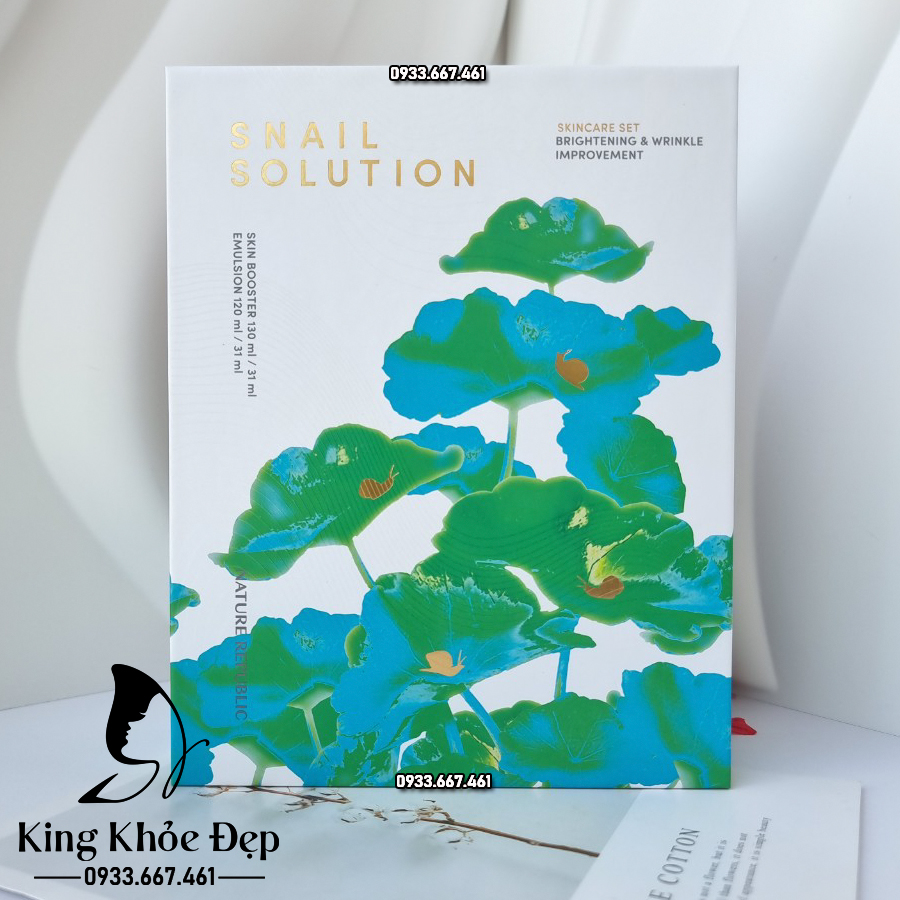 Bộ Dưỡng Da Nature Republic Snail Solution Skin Care Set